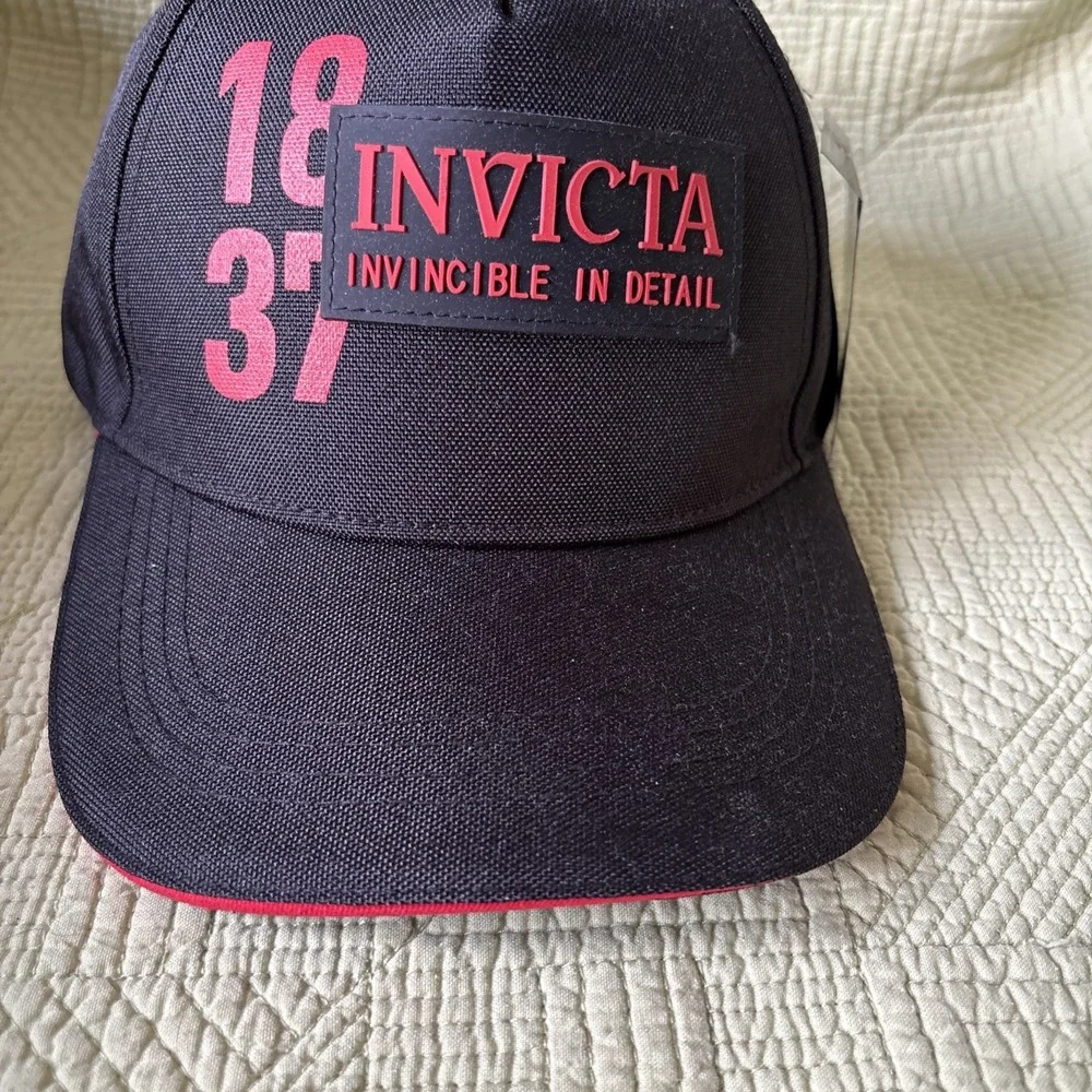 Invicta Gear Limited 1837 Baseball Hat (IG0301) Black Red New